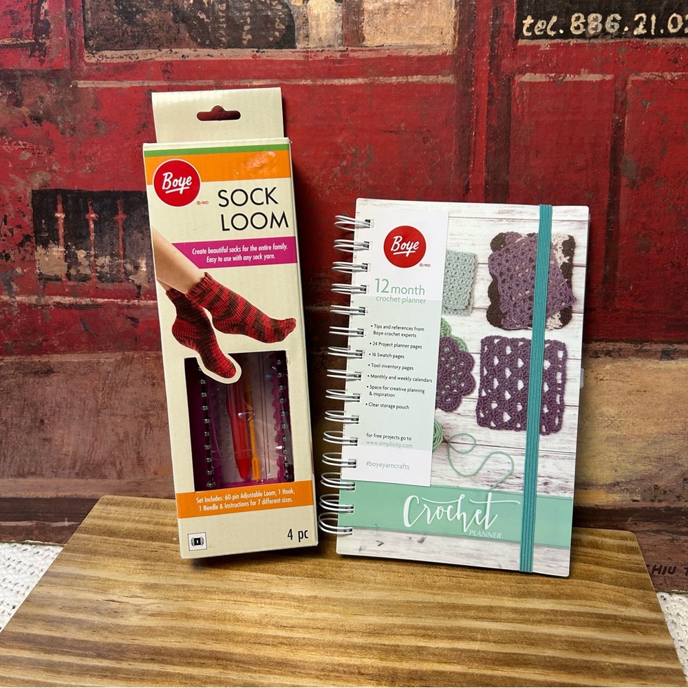Boye‎ Sock Loom and Crochet Planner Set
